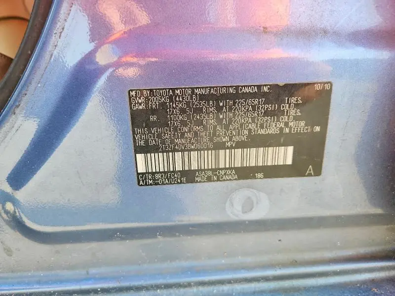 2011 TOYOTA RAV4 BASE  