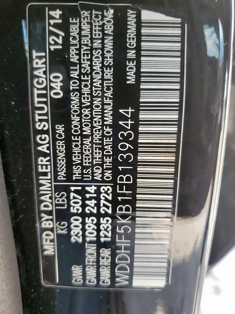 2015 MERCEDES-BENZ E 350  