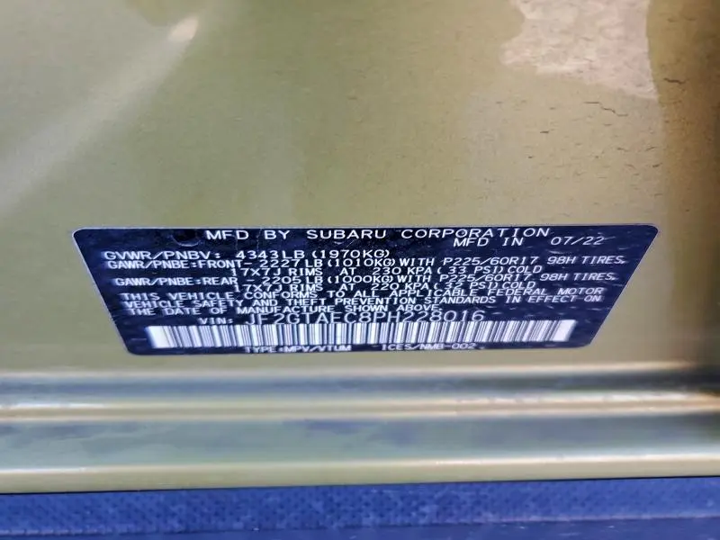 2023 SUBARU CROSSTREK PREMIUM  