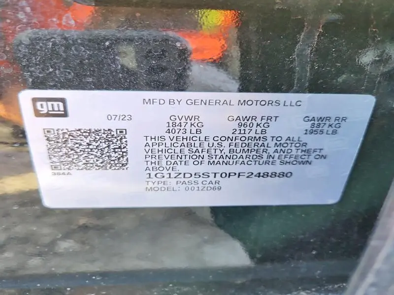 2023 CHEVROLET MALIBU LT  