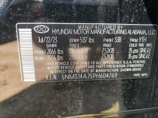 2023 HYUNDAI SANTA FE SE