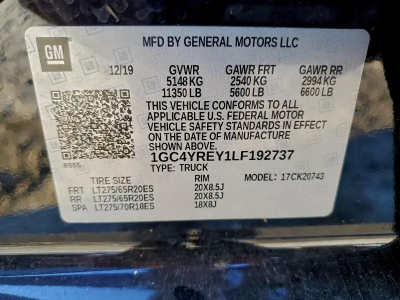 2020 CHEVROLET SILVERADO K2500 HIGH COUNTRY  