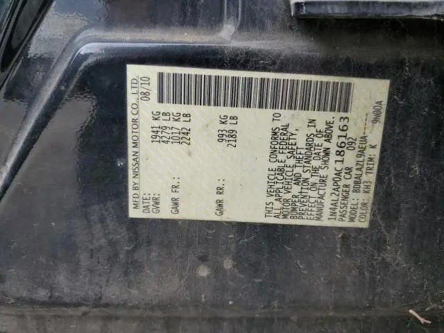 2010 NISSAN ALTIMA BASE  