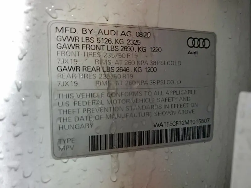 2021 AUDI Q3 PREMIUM PLUS S LINE 45  