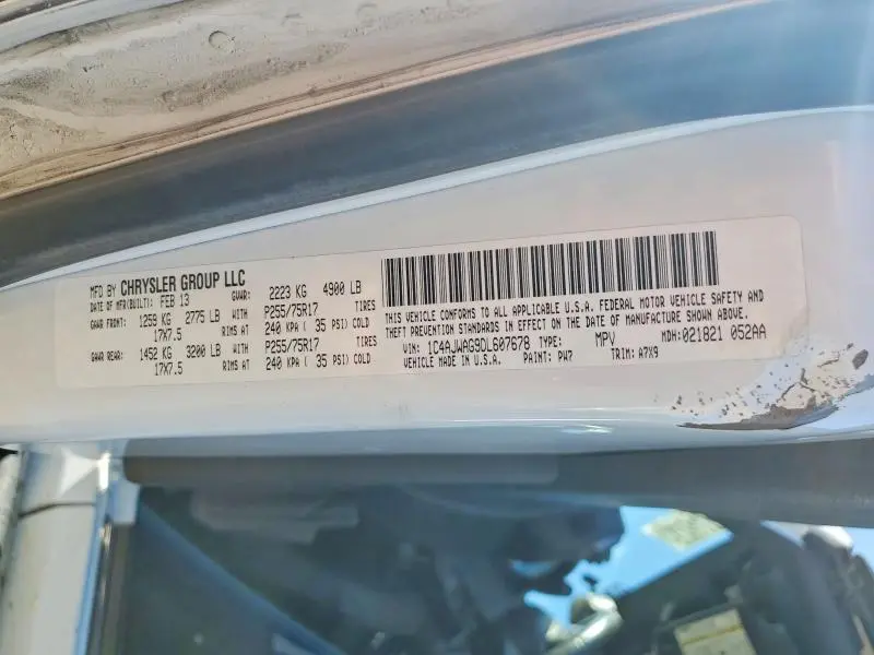2013 JEEP WRANGLER SPORT  