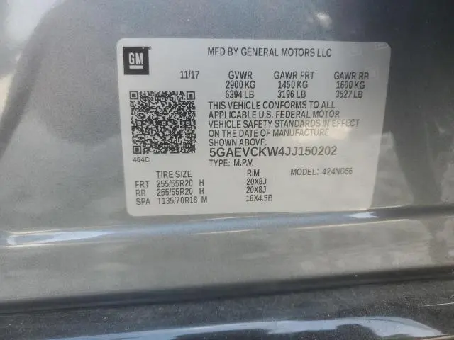 2018 BUICK ENCLAVE AVENIR