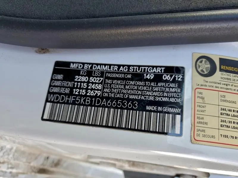 2013 MERCEDES-BENZ E 350  