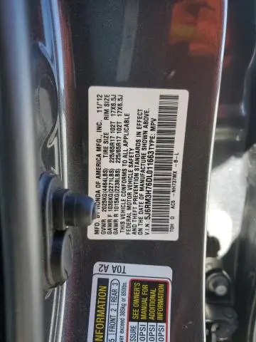 2013 HONDA CR-V EXL  