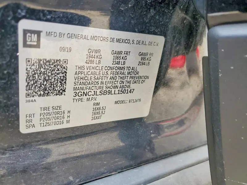 2020 CHEVROLET TRAX 1LT  