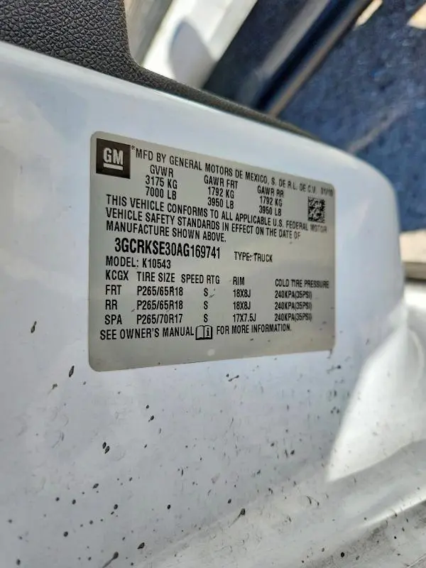 2010 CHEVROLET SILVERADO K1500 LT  