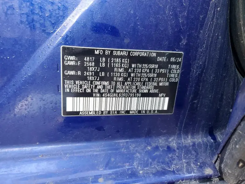 2024 SUBARU CROSSTREK LIMITED  