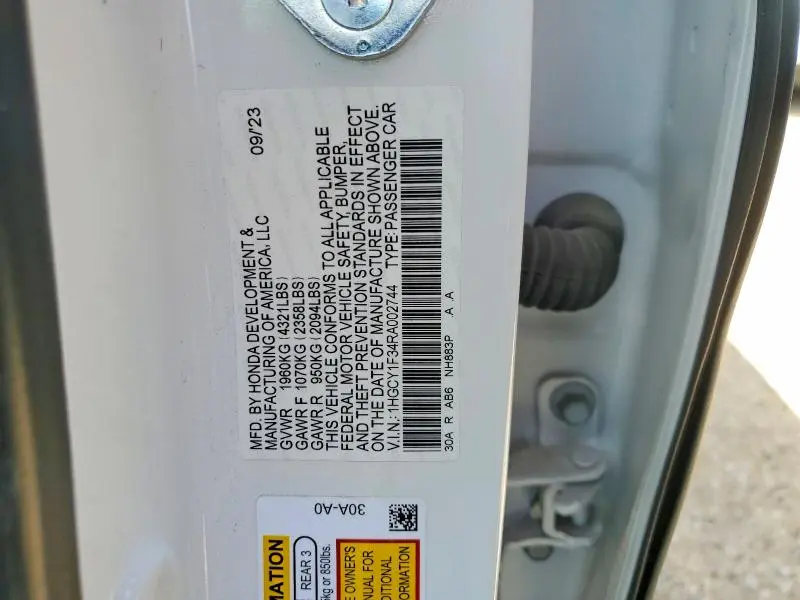 2024 HONDA ACCORD   