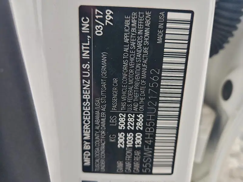 2017 MERCEDES-BENZ C 350E  