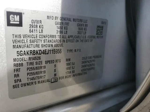 2014 BUICK ENCLAVE   