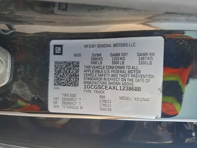 2020 CHEVROLET COLORADO LT  