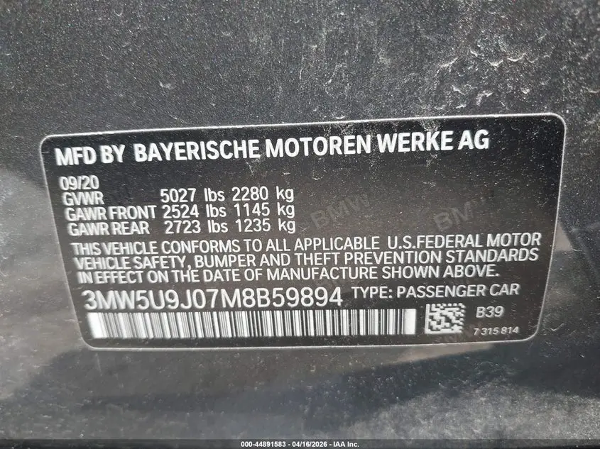 2021 BMW M340I M340I XDRIVE