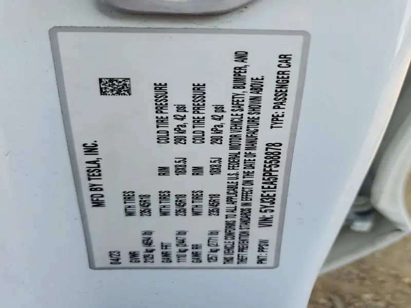 2023 TESLA MODEL 3   