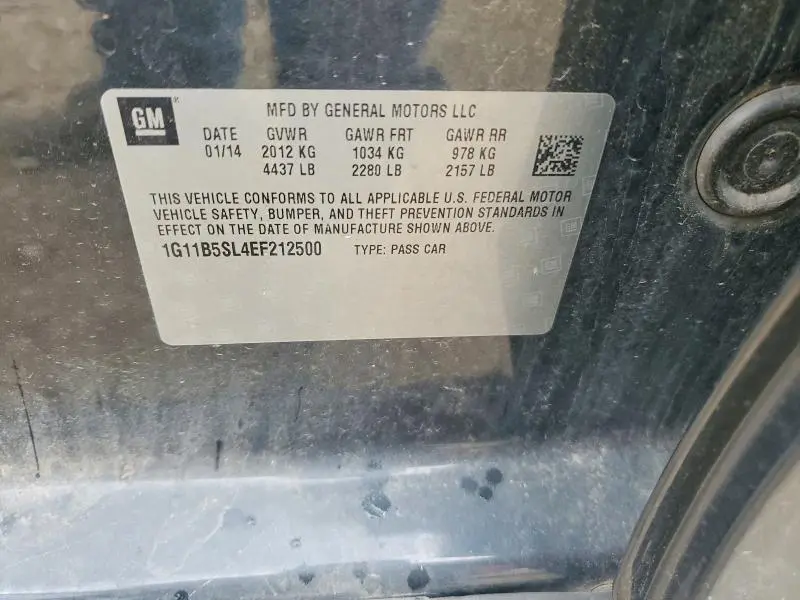 2014 CHEVROLET MALIBU LS  