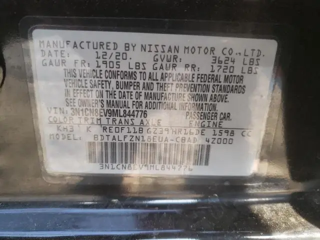 2021 NISSAN VERSA SV  