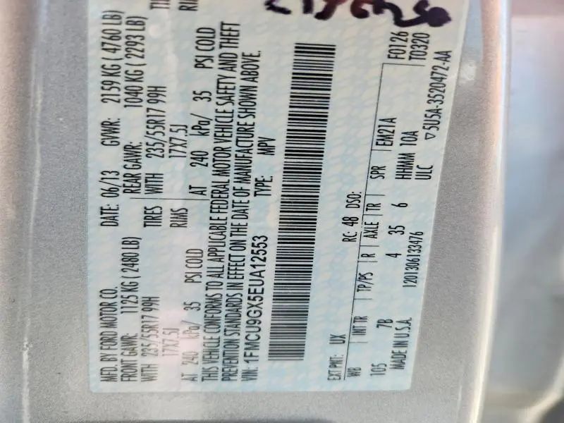 2014 FORD ESCAPE SE  