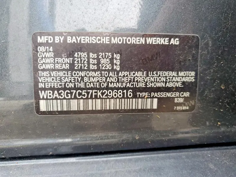 2015 BMW 328 XI  