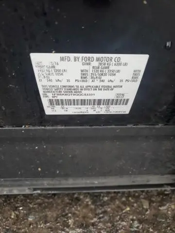 2016 FORD EXPLORER SPORT  