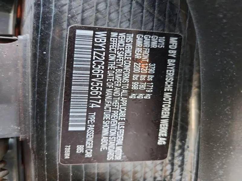 2015 BMW I3 BEV  