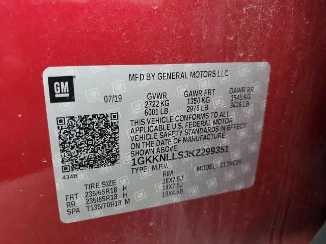 2019 GMC ACADIA SLE  