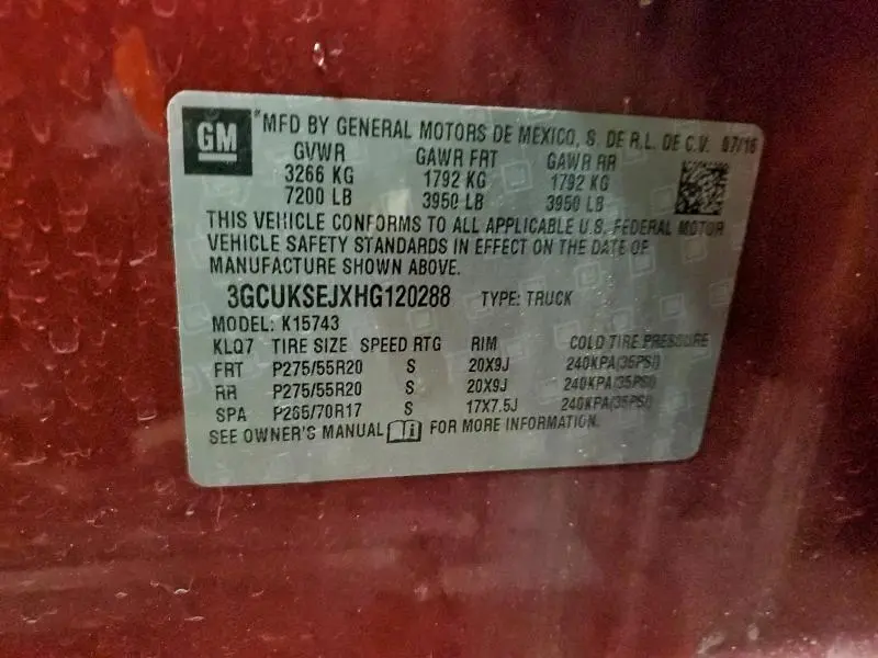 2017 CHEVROLET SILVERADO K1500 LTZ  