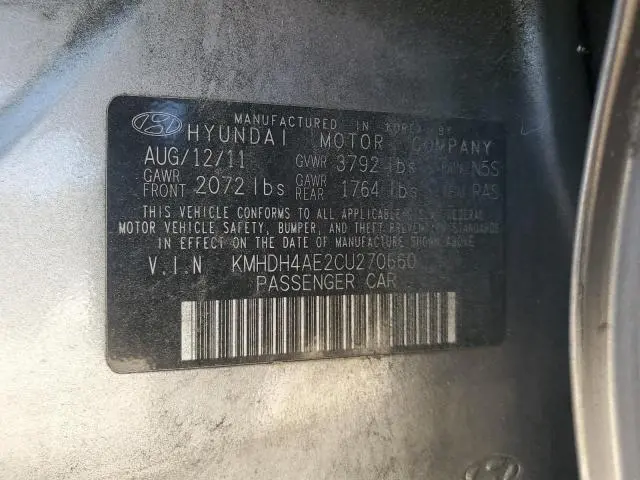 2012 HYUNDAI ELANTRA GLS  