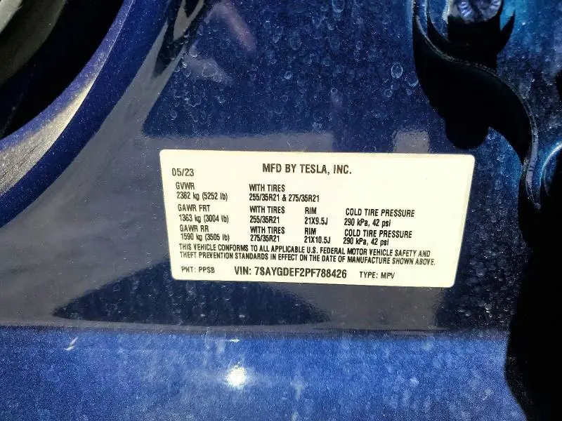 2023 TESLA MODEL Y   