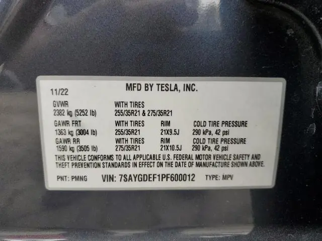 2023 TESLA MODEL Y   