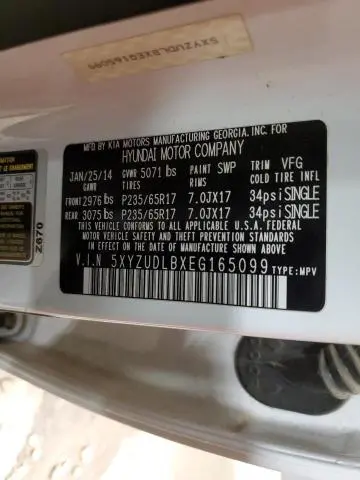 2014 HYUNDAI SANTA FE SPORT   