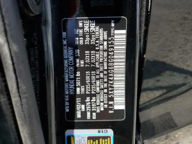 2011 HYUNDAI SANTA FE LIMITED  