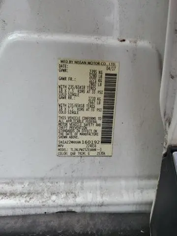 2017 NISSAN MURANO S  