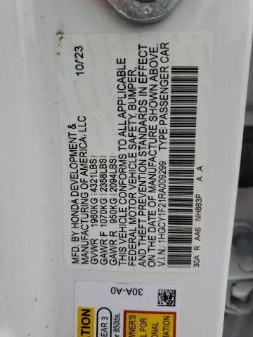 2024 HONDA ACCORD LX  