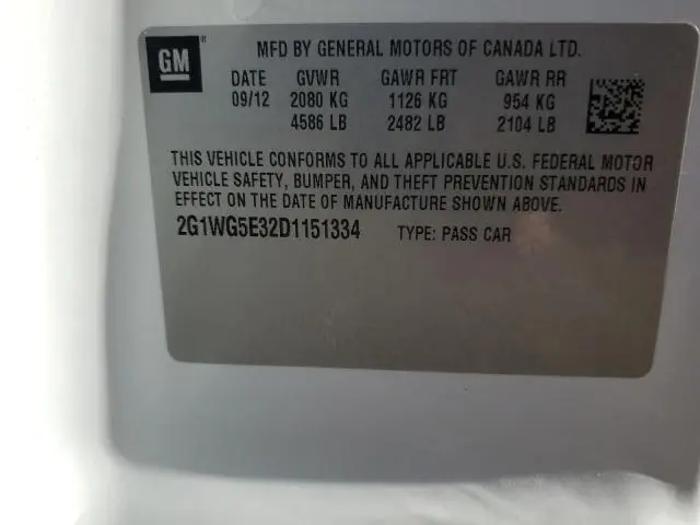 2013 CHEVROLET IMPALA LT  