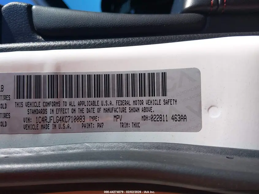 2019 JEEP GRAND CHEROKEE TRAILHAWK 4X4