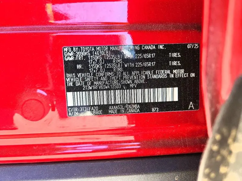 2025 TOYOTA RAV4 XLE  