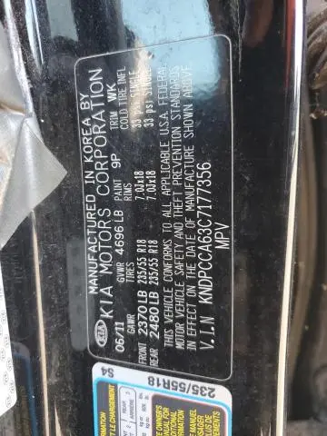 2012 KIA SPORTAGE SX  