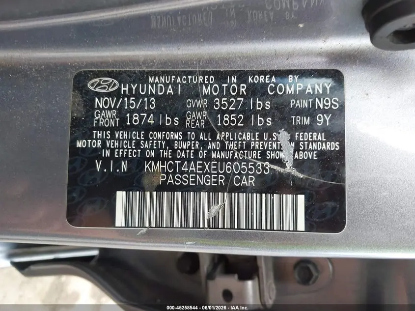 2014 HYUNDAI ACCENT GLS