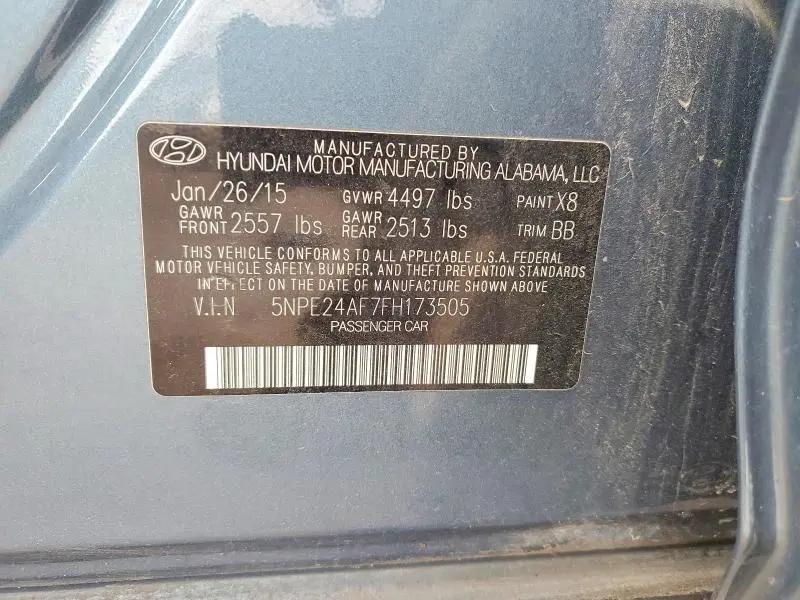 2015 HYUNDAI SONATA SE  