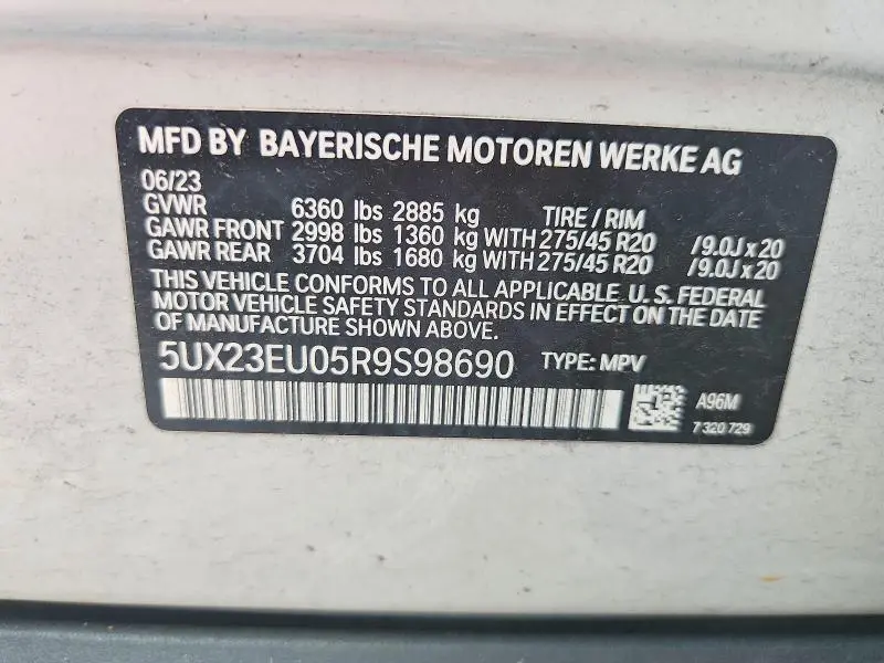 2024 BMW X5 XDRIVE40I  