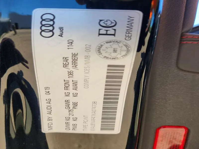 2019 AUDI A4 PREMIUM PLUS  