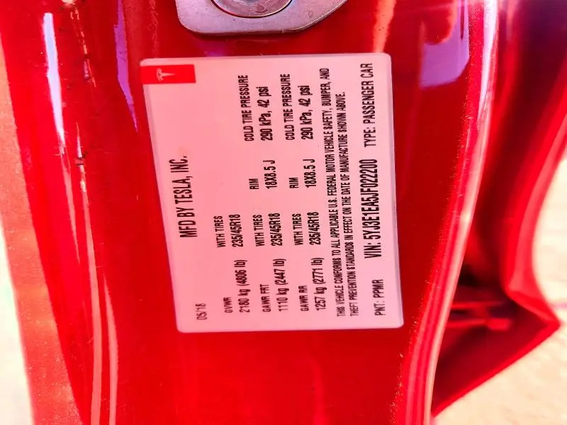 2018 TESLA MODEL 3   
