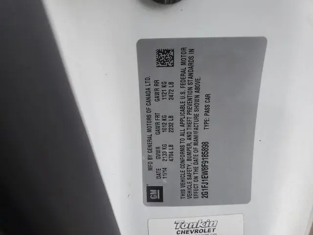 2015 CHEVROLET CAMARO 2SS  