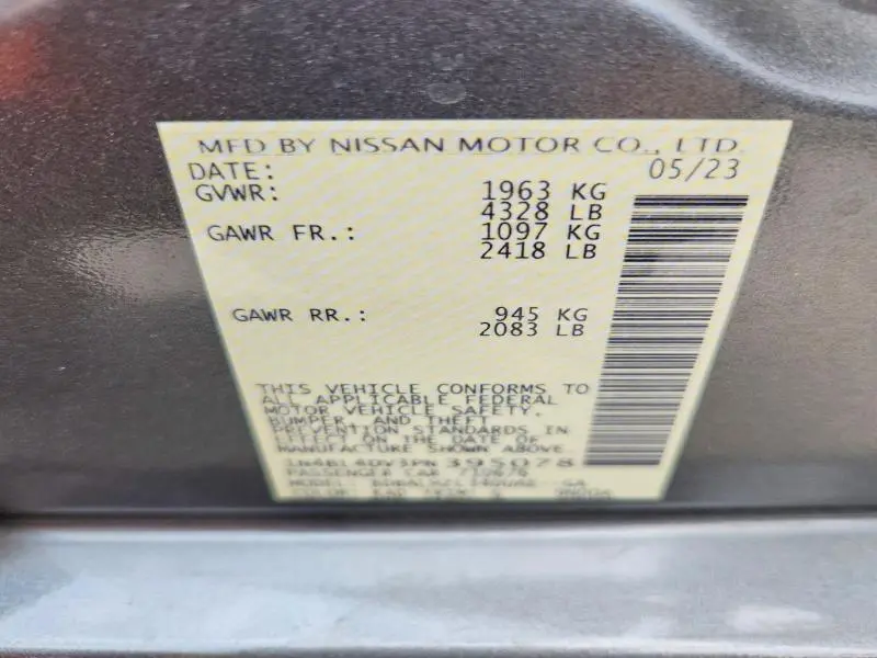 2023 NISSAN ALTIMA SV  