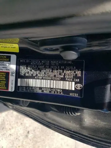 2016 TOYOTA CAMRY LE  