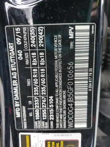 2016 MERCEDES-BENZ GLC 300  