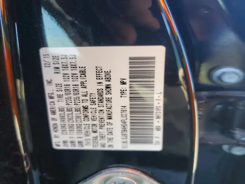 2015 ACURA RDX TECHNOLOGY  